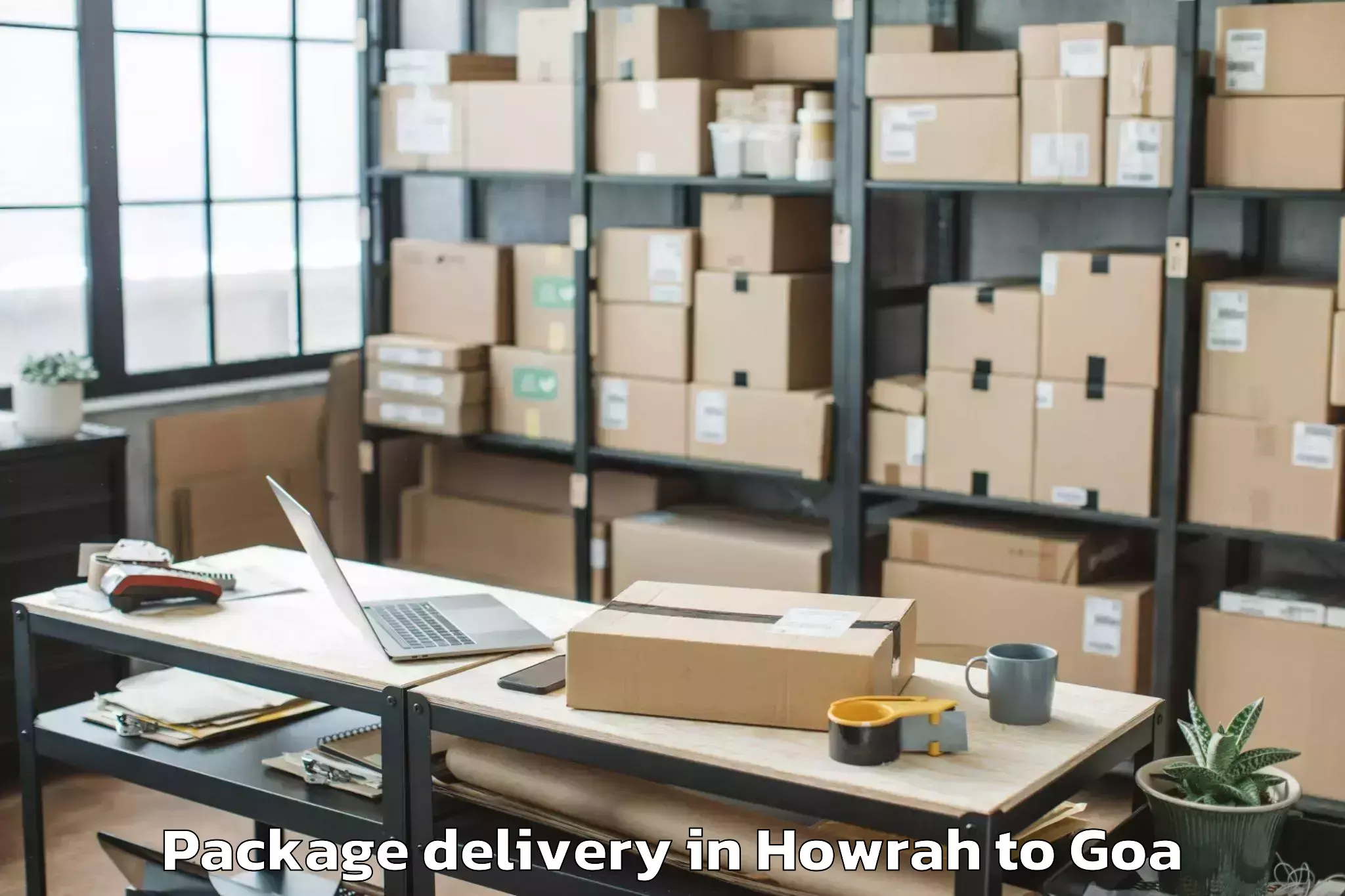 Professional Howrah to Serula Package Delivery